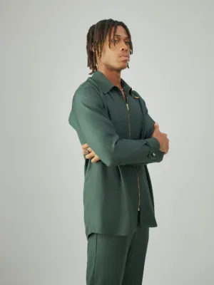 Revere Signature Cashmere Two-Piece – Army Green, Revere by King